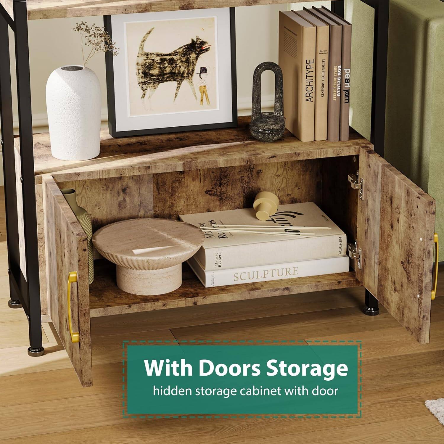 With Doors Storage  
hidden storage cabinet with door