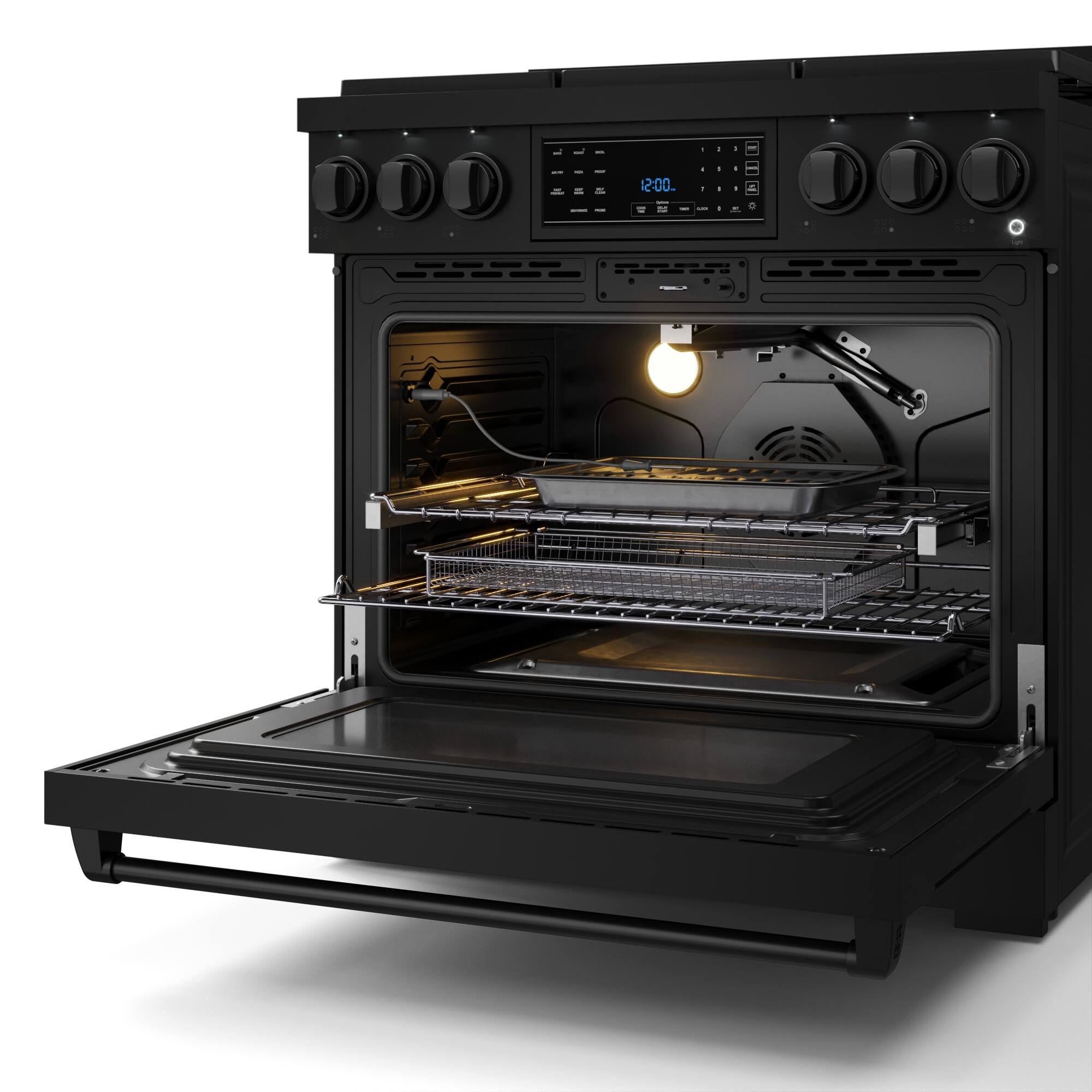 Alt View 12. Thor Kitchen - Gordon Ramsay Series by Thor Kitchen 6.0 Cu. Ft Freestanding Liquid Propane Gas Range - Black.