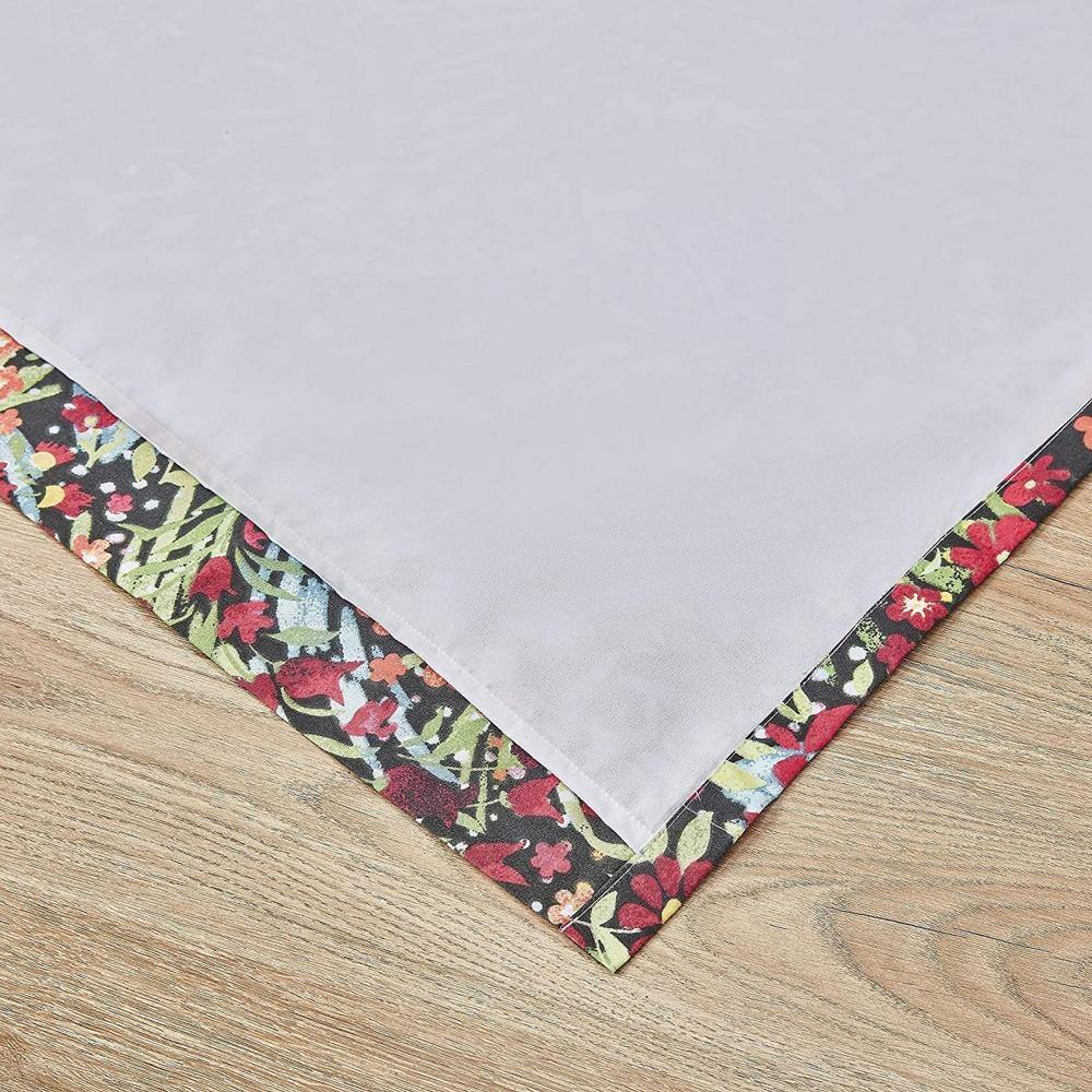 Back. Barefoot Bungalow - Greenland Home Fashions Barefoot Bungalow Alice Window Panel Pair42x84", Midnight - Midnight.