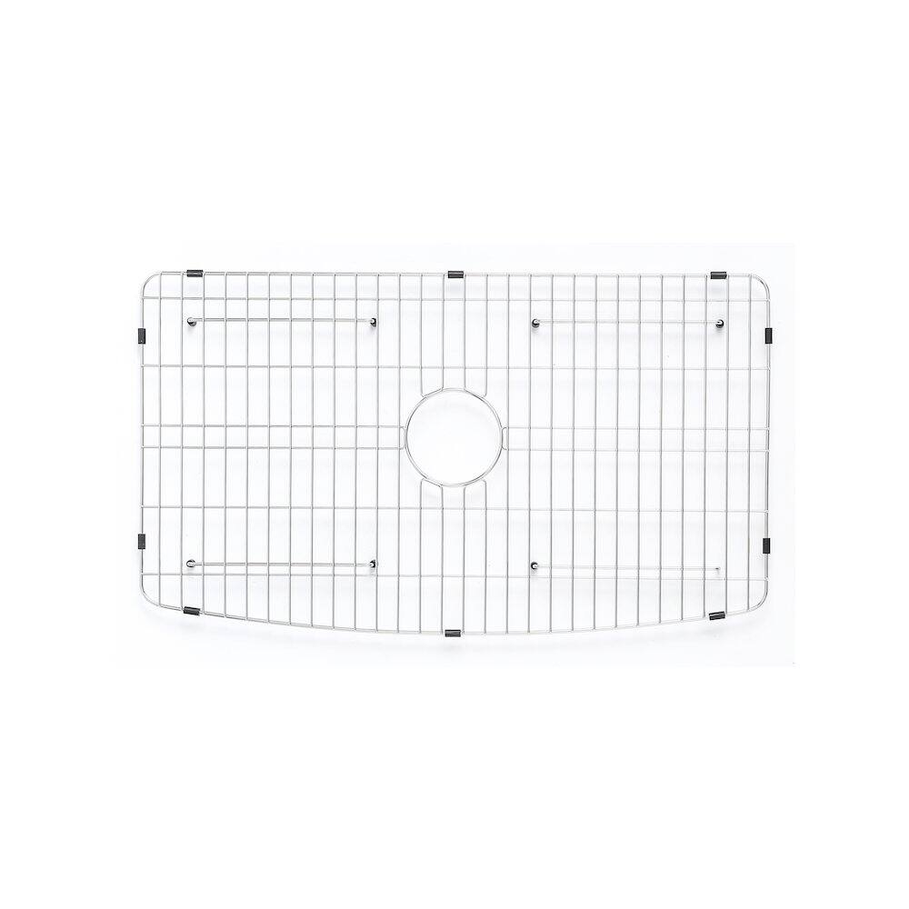Alt View 4. Alfi - ALFI brand ALFI Brand White Smooth Curved Apron 33 x 20 Single Bowl Fireclay Farm Sink - White.