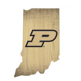 Fan Creations - Purdue Boilermakers 12" Logo State Sign - Multicolor