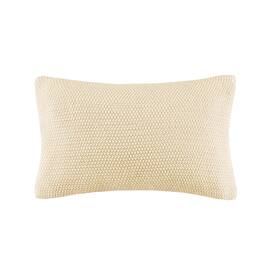Gracie Mills - Lessie Ultra-Soft Knit Oblong Pillow Cover - Ivory