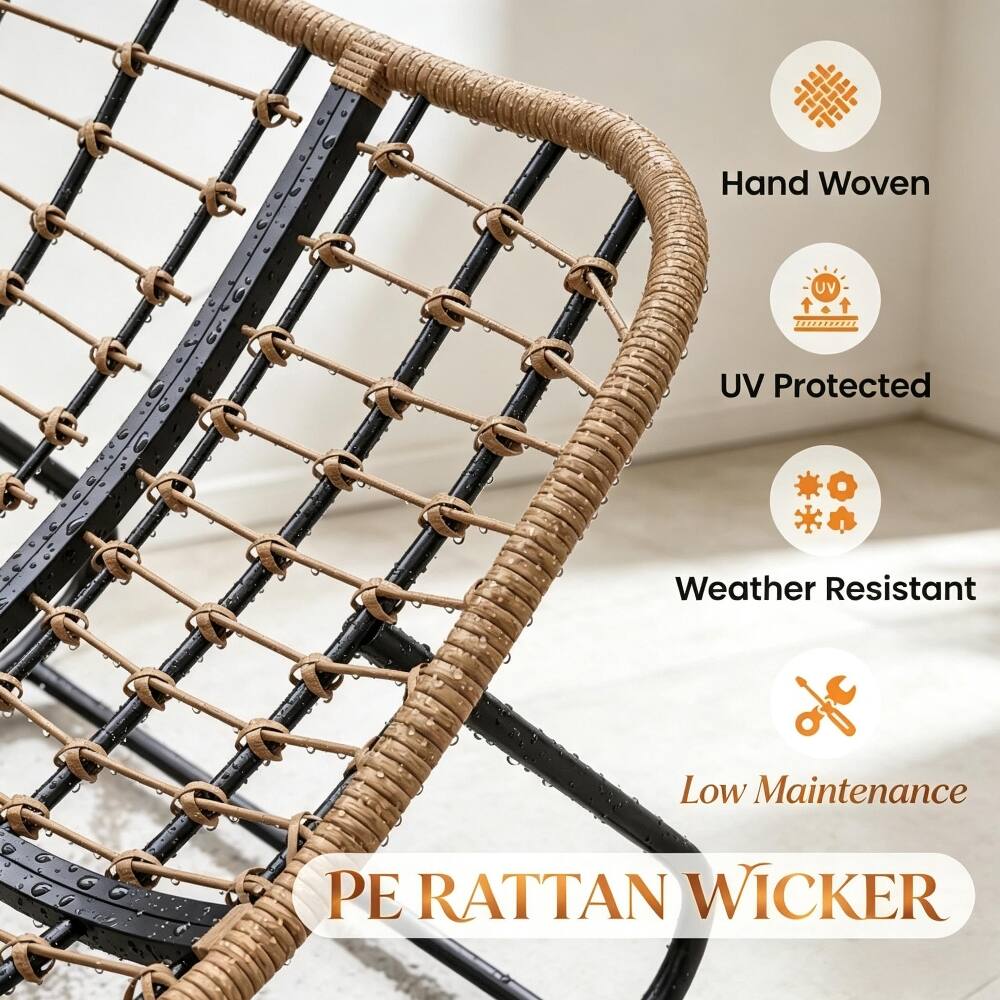 Hand Woven UV Protected Weather Resistant Low Maintenance PE RATTAN WICKER