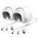 Front. Reolink - 2-Camera Indoor/Outdoor Add On or Stand Alone Wired PoE 4K+ 12MP Security Dome IP Cameras, Smart AI Search, Spotlight - White.