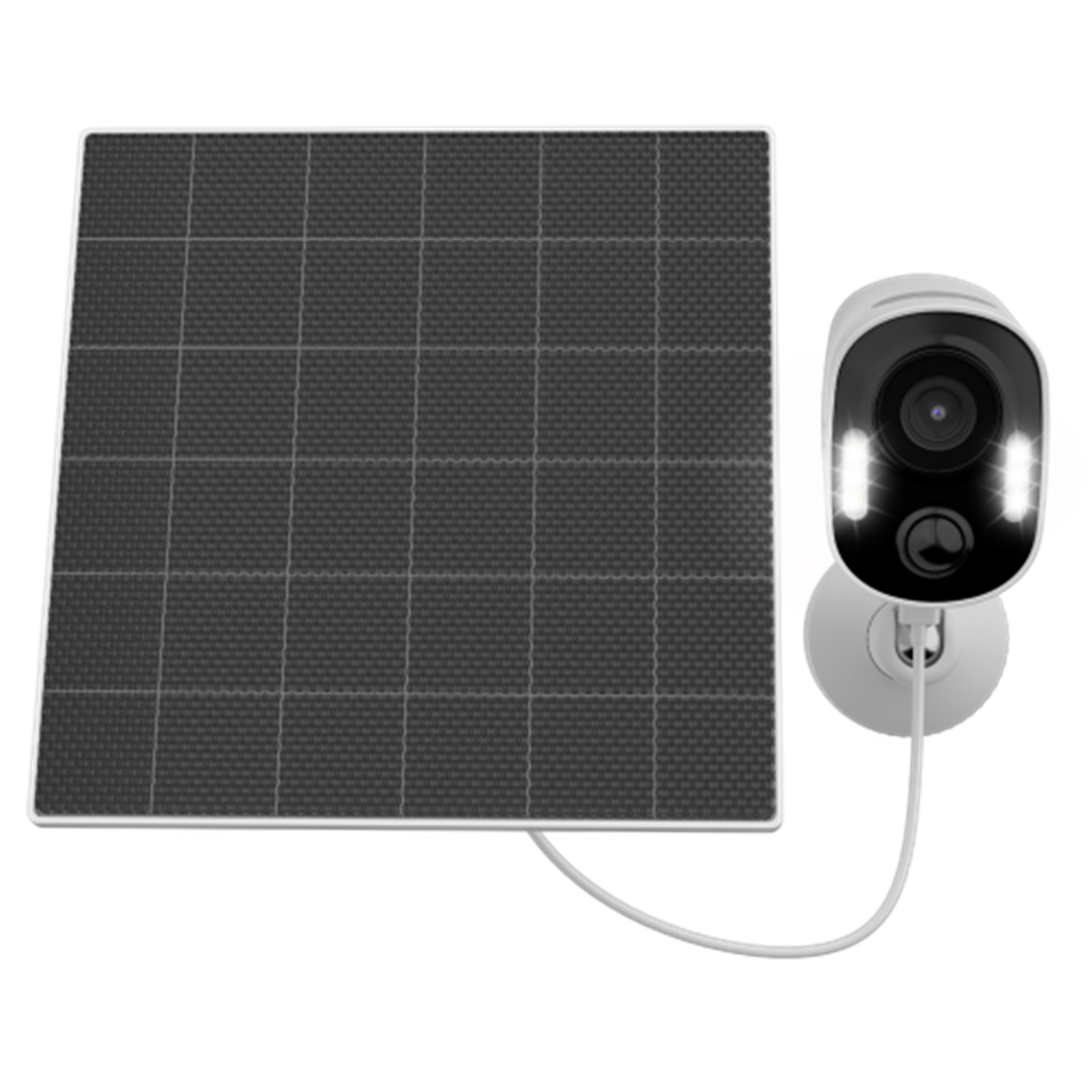 Alt View 7. Swann - Swann Xtreem 4K Eco Security Camera, Solar, Motion Detect, Color Night Vision, Two-Way Audio, Weatherproof, 32GB MicroSD - White.