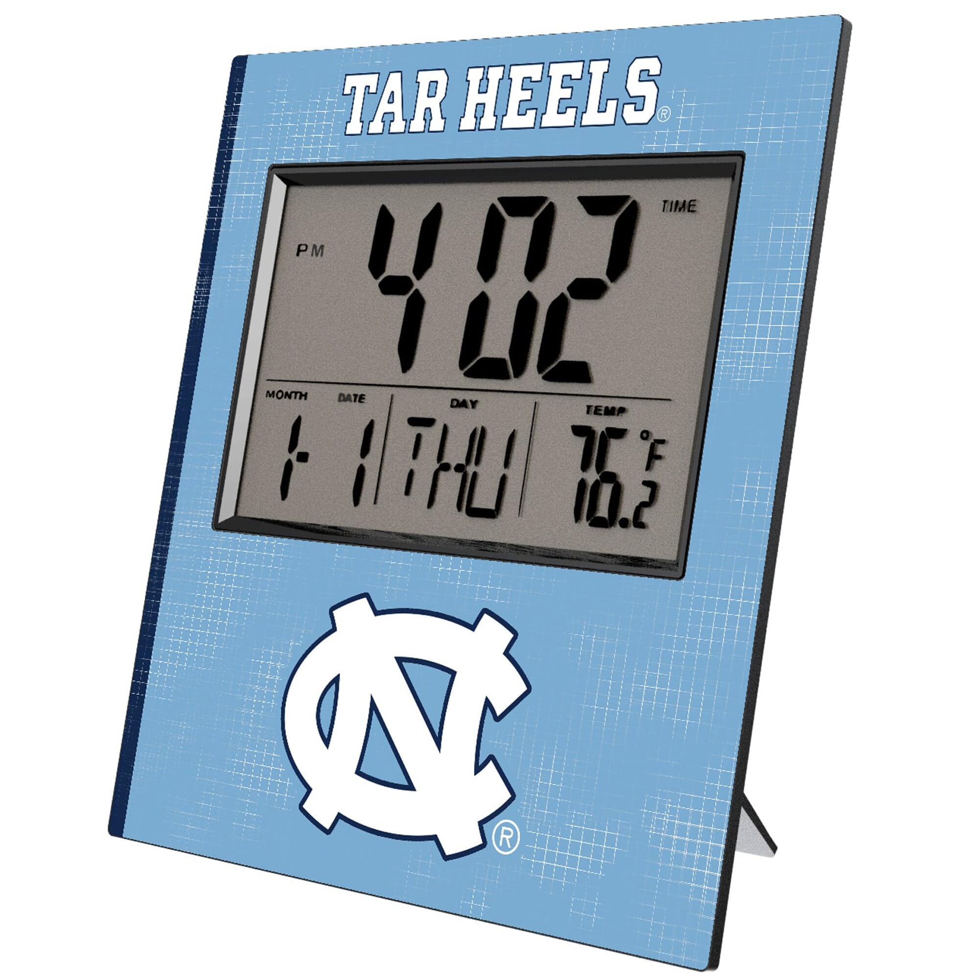 TAR HEELS

TIME
4:02 PM

MONTH DATE DAY TEMP
1 1 THU 76.2°F