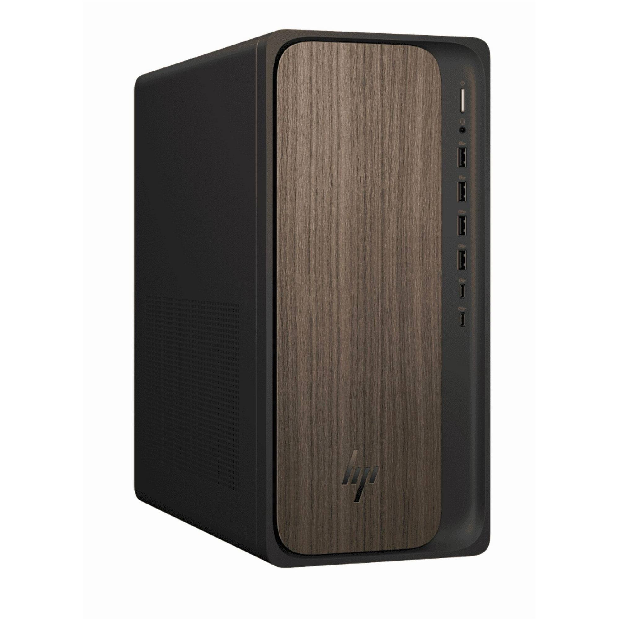 Back. HP - HP OmniDesk M03-0054 Desktop PC, Ultra 7 265, 16GB, 1TB, Windows 11 - Brown.