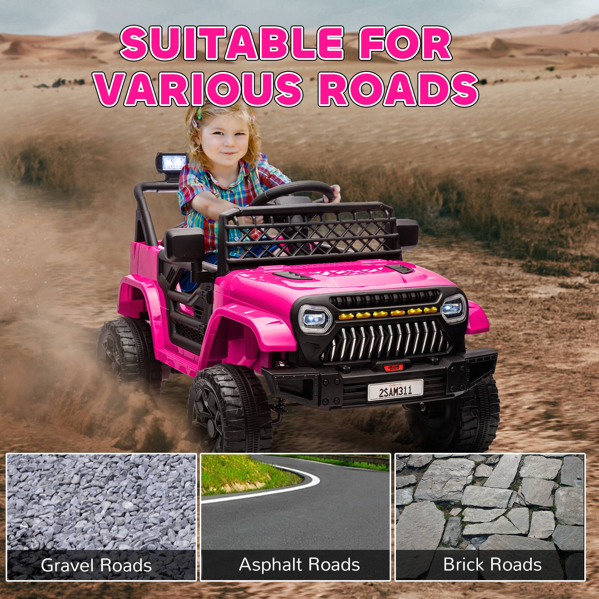 SUITABLE FOR VARIOUS ROADS

- Gravel Roads
- Asphalt Roads
- Brick Roads