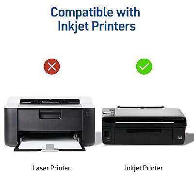Compatible with Inkjet Printers

Laser Printer ❌

Inkjet Printer ✅