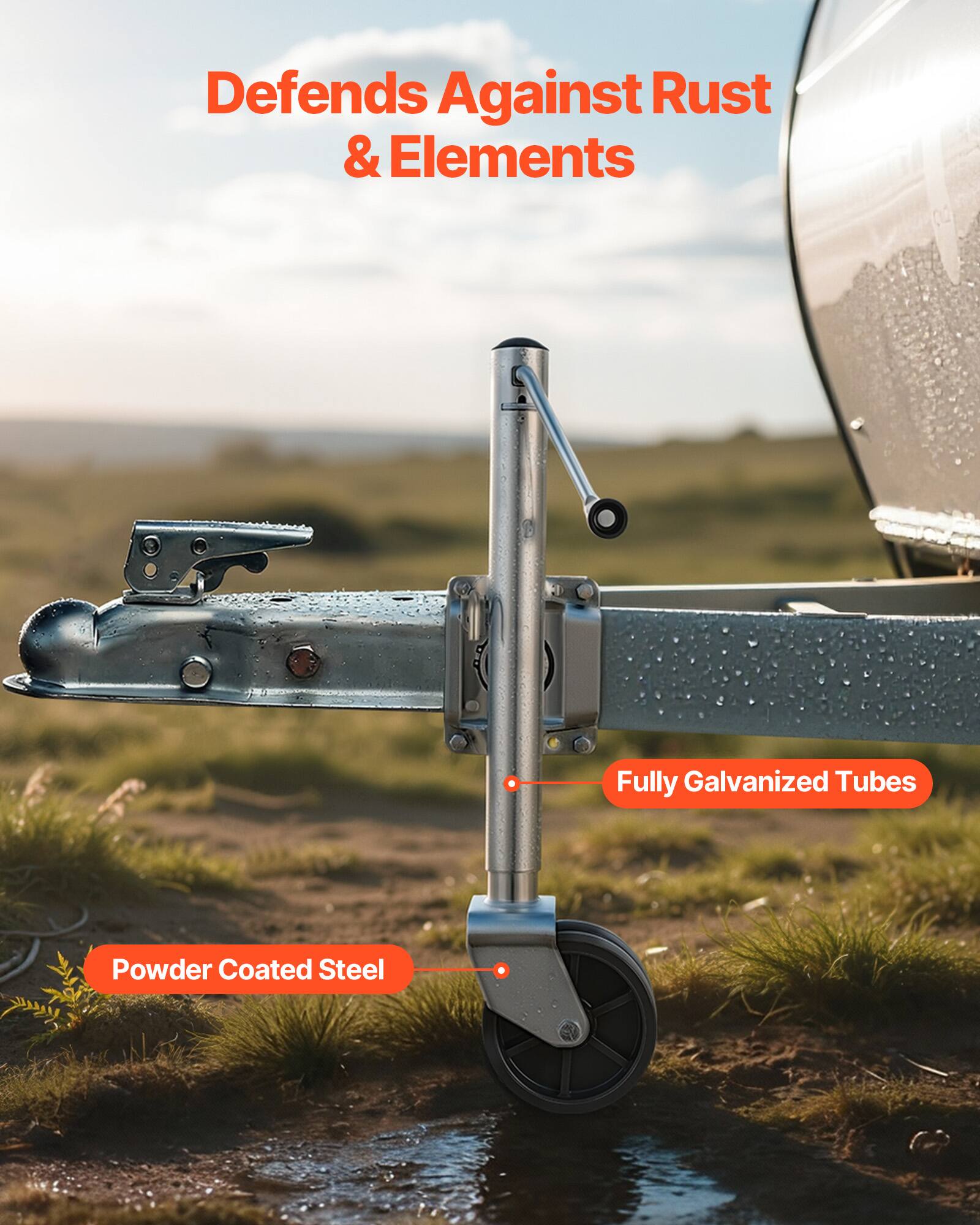 Defends Against Rust & Elements  
Fully Galvanized Tubes  
Powder Coated Steel