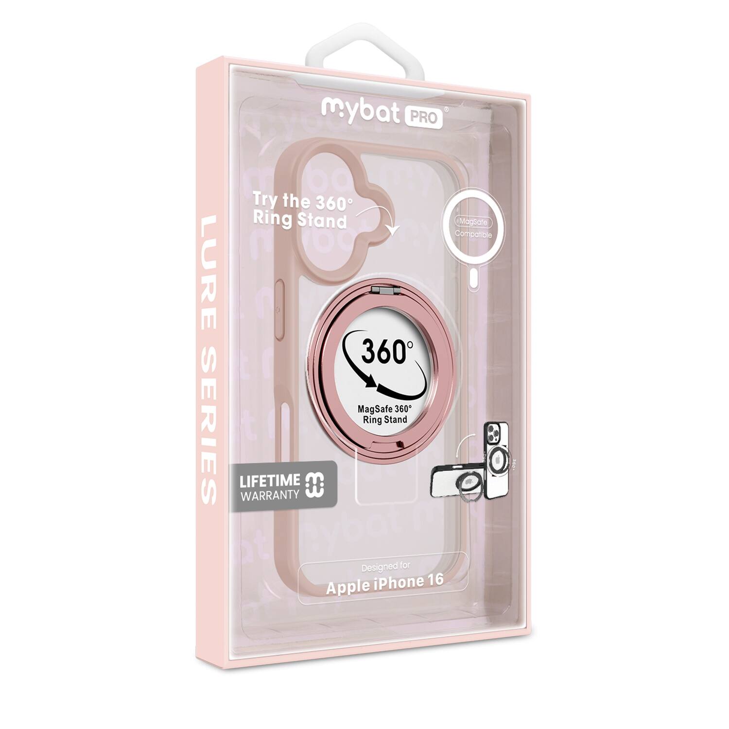 mybat PRO

Try the 360° Ring Stand

LURE SERIES

360° MagSafe Ring Stand

LIFETIME WARRANTY

Designed for Apple iPhone 16

MagSafe Compatible