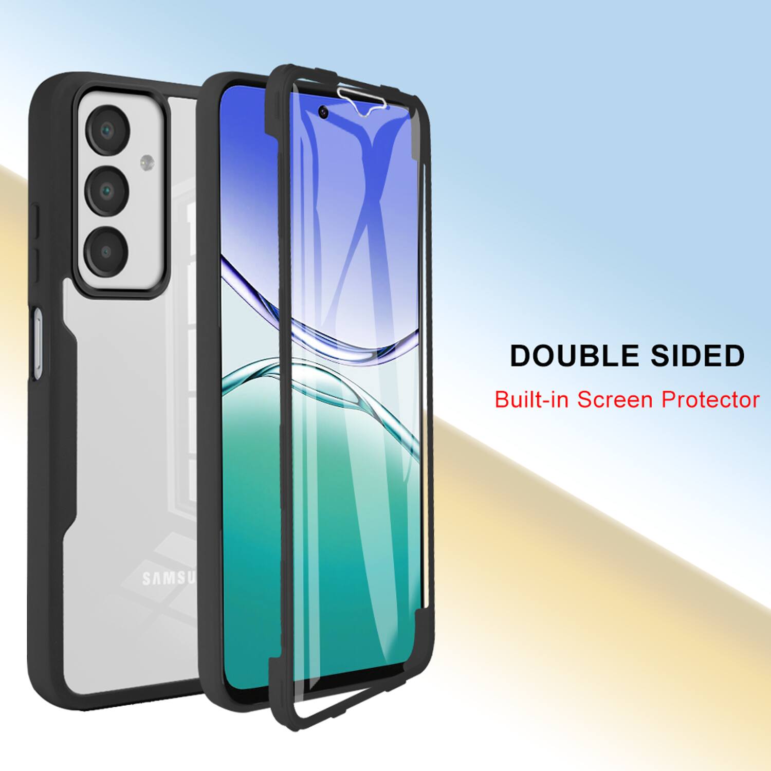 DOUBLE SIDED Built-in Screen Protector