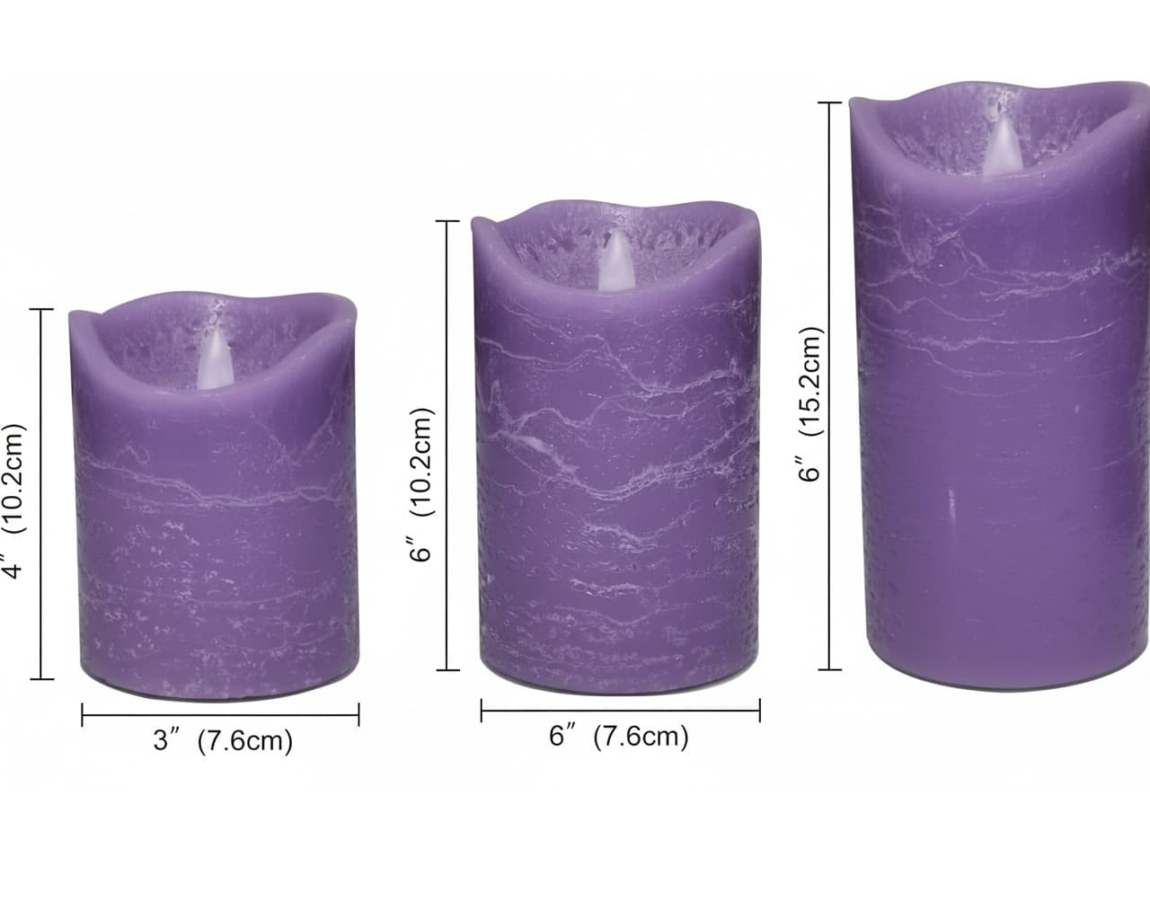 (10.2cm) 4" (10.2cm) 6" (15.2cm) 6" 3" (7.6cm) 6" (7.6cm)