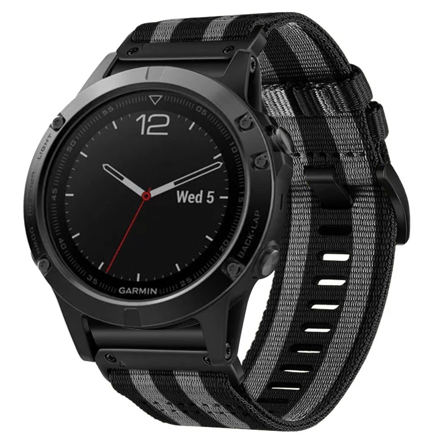 55 05 12 051 LIGHT 50 10 f11101 45 Wed 5 I 0/ne BACK-LAP DOWN 40 HIID !111 35 25 !!!!1 GARMIN

Corrected text from the image:
12
Wed 5
LIGHT
BACK-LAP
DOWN
GARMIN