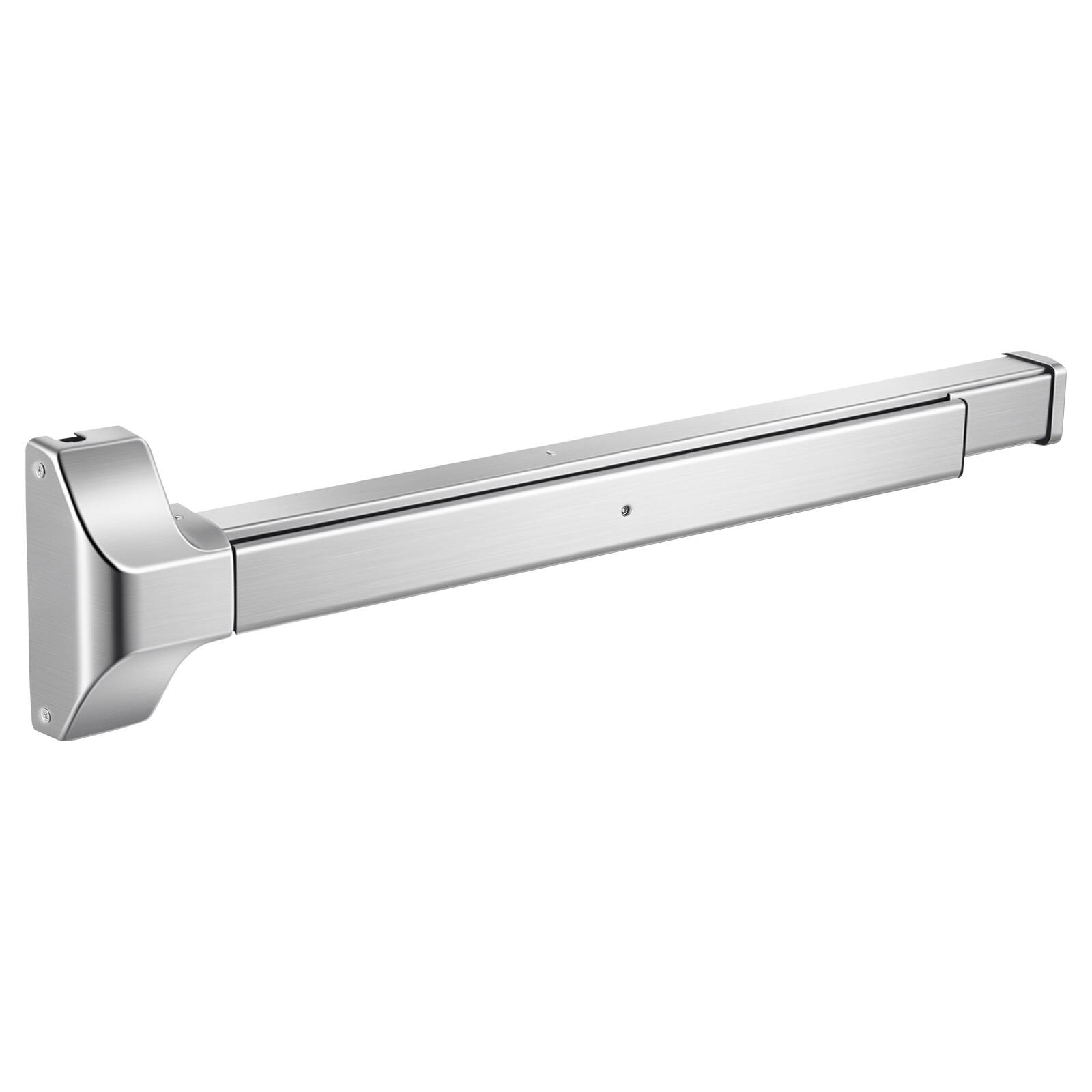 Alt View 5. VEVOR - Push Bar Panic Exit Device, 28" Stainless Steel Commercial Panic Bar for Exit Doors, Emergency Exit Door Hardware - Silver.