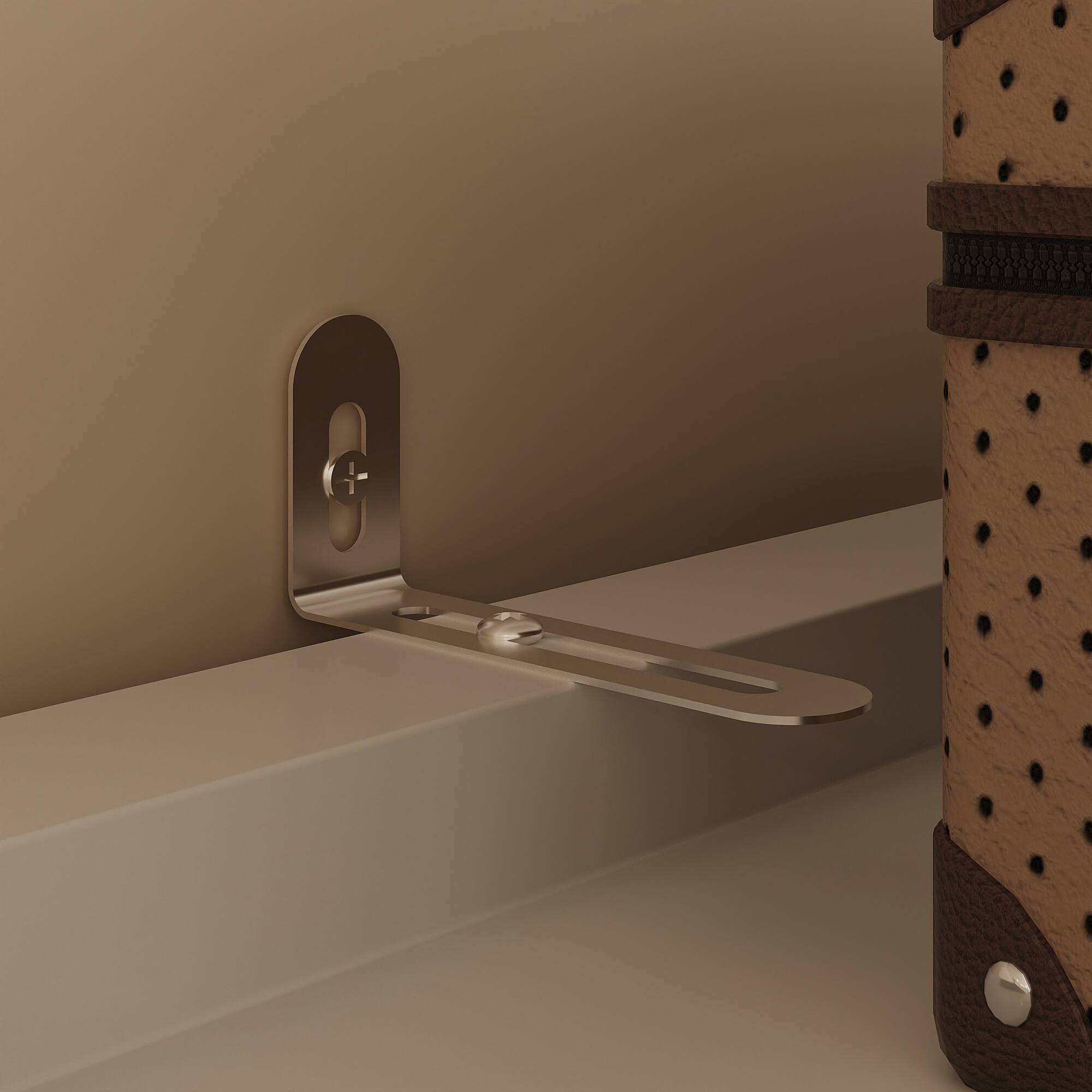 Alt View 6. FUFU & GAGA - Luxury Large Wardrobe Closet for Bedroom, Modern Home Storage Cabinet with Hanging Rods, Drawers & Shelves - White.