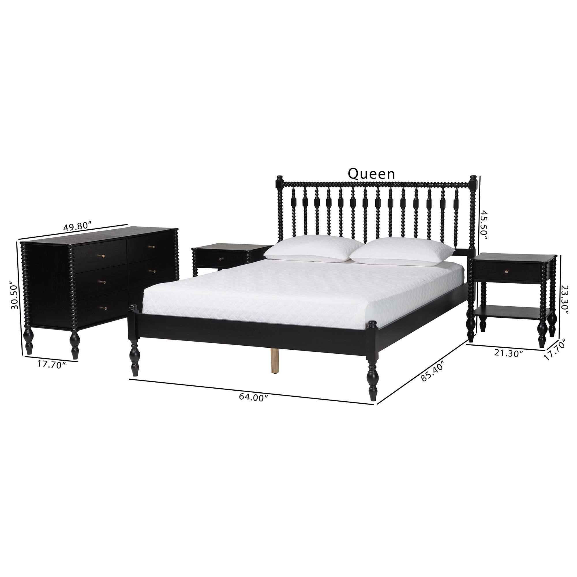 Queen  
49.80" x 45.50" x 30.50" x 17.70" x 64.00" x 85.40" x 23.30" x 21.30" x 17.70"