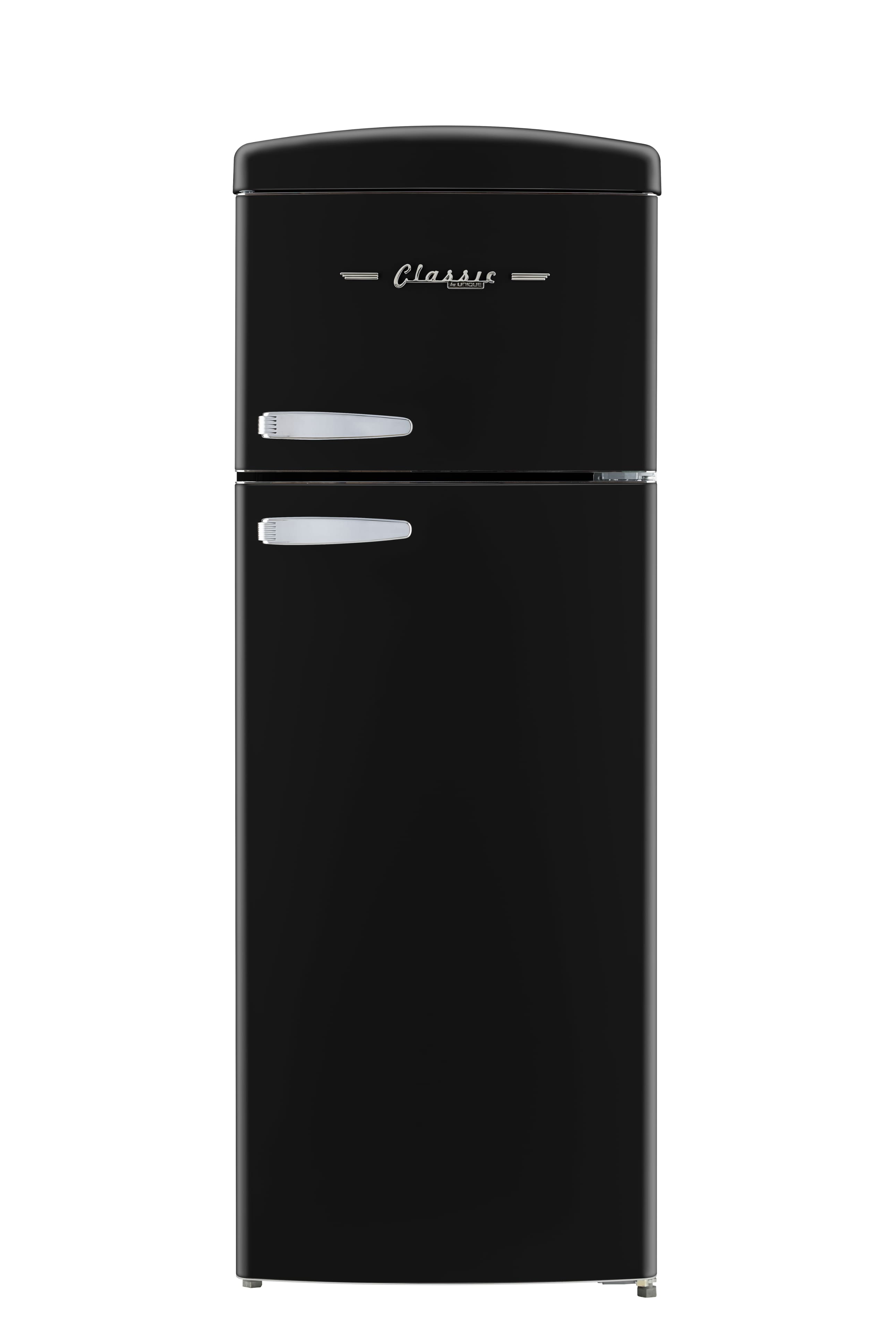 Unique Appliances - Classic Retro 7.5cu.ft Compact Top Freezer Refrigerator - Matte Black