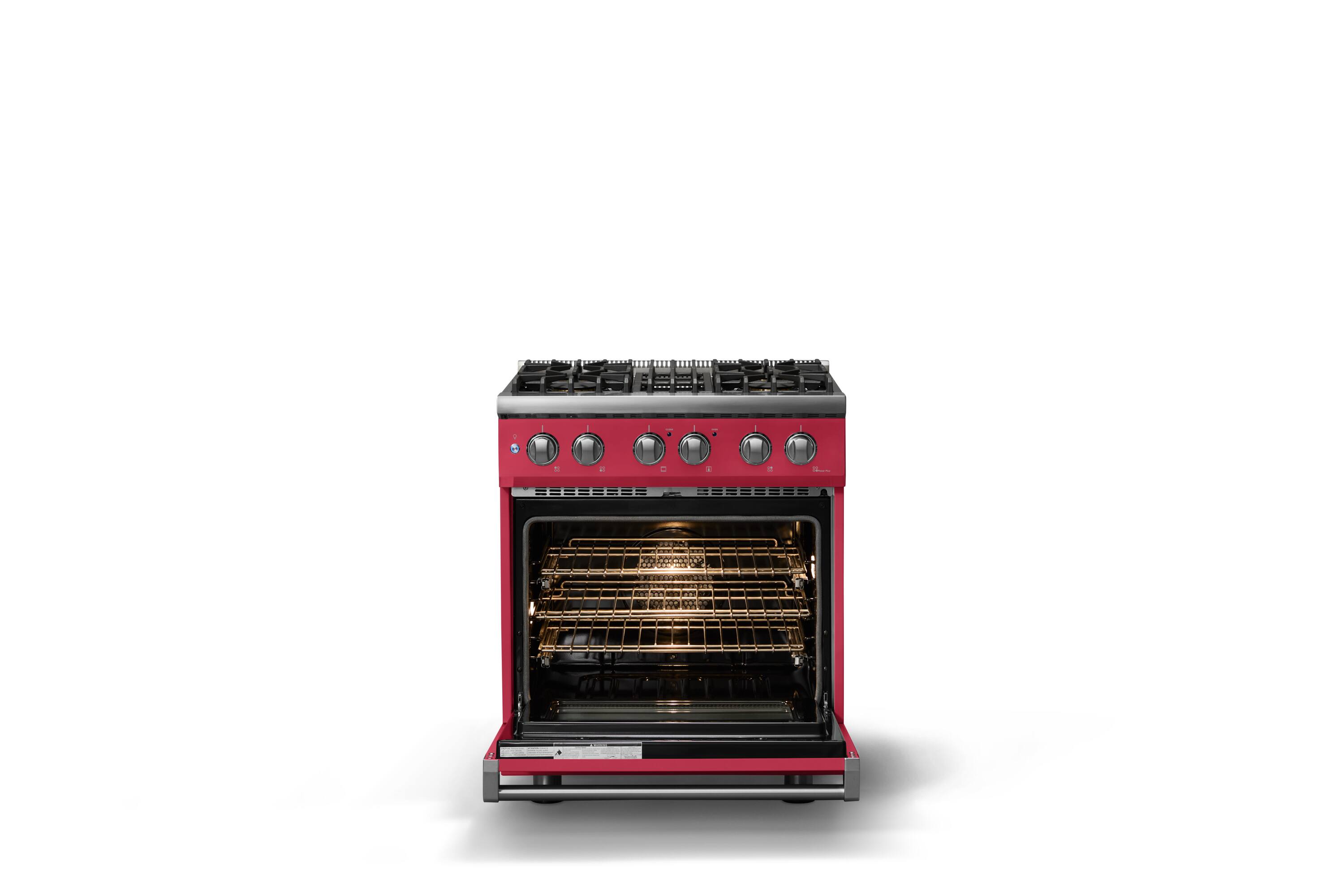 Alt View 2. Viking - 30 in. Wide 4 Burner Pro 5 Series 4.7 Cu. Ft. Freestanding Sealed Dual Fuel Convection Range - Valentine - Valentine.