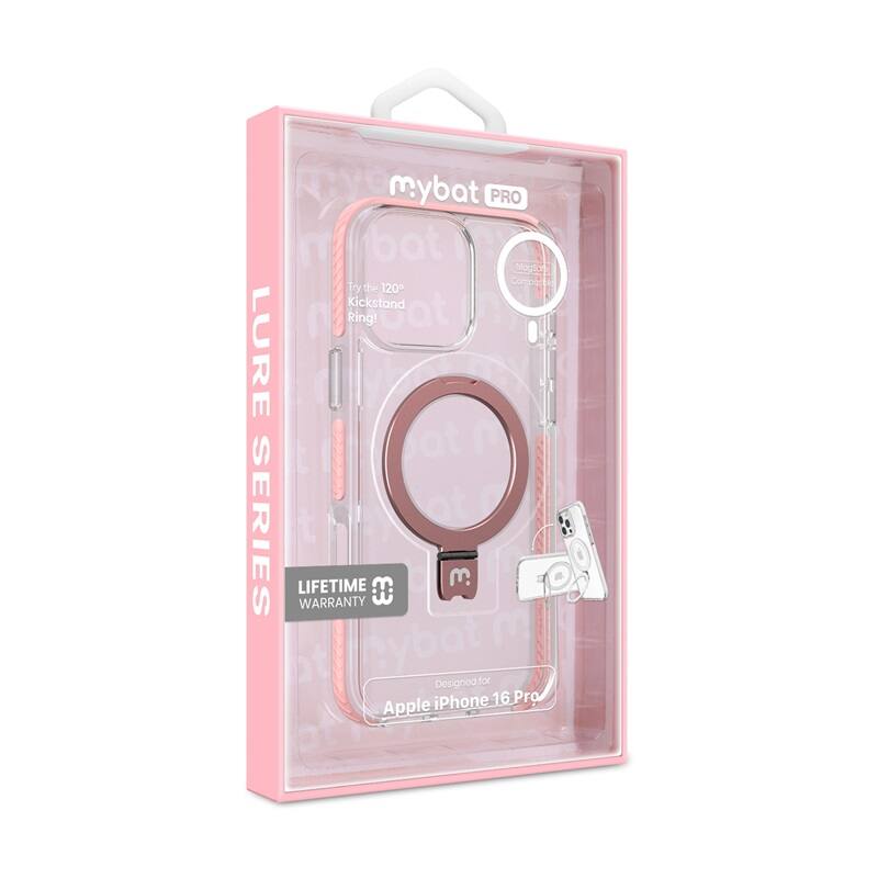 mybat PRO, mybat LURE SERIES, LIFETIME WARRANTY, Try the 120° Kickstand Ring!, Designed for iPhone 16 Pro, Apple