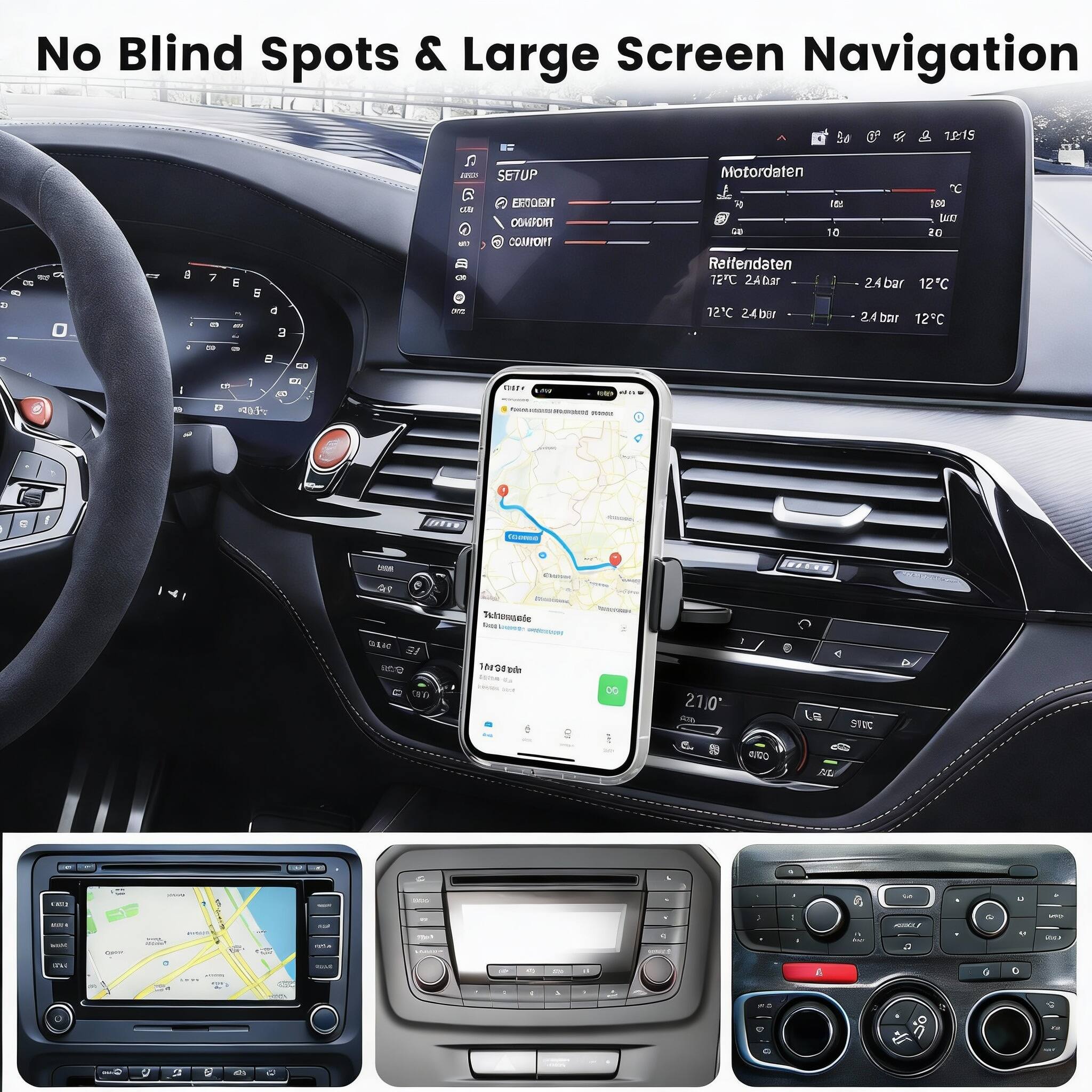 No Blind Spots & Large Screen Navigation

Motorräten
12°C 24 bar
12°C 24 bar

Rettendaten
72°C 24 bar
12°C 24 bar

Setup
Energie
Komfort
Comfort
Motorräten
12°C 24 bar
12°C 24 bar

21.0°