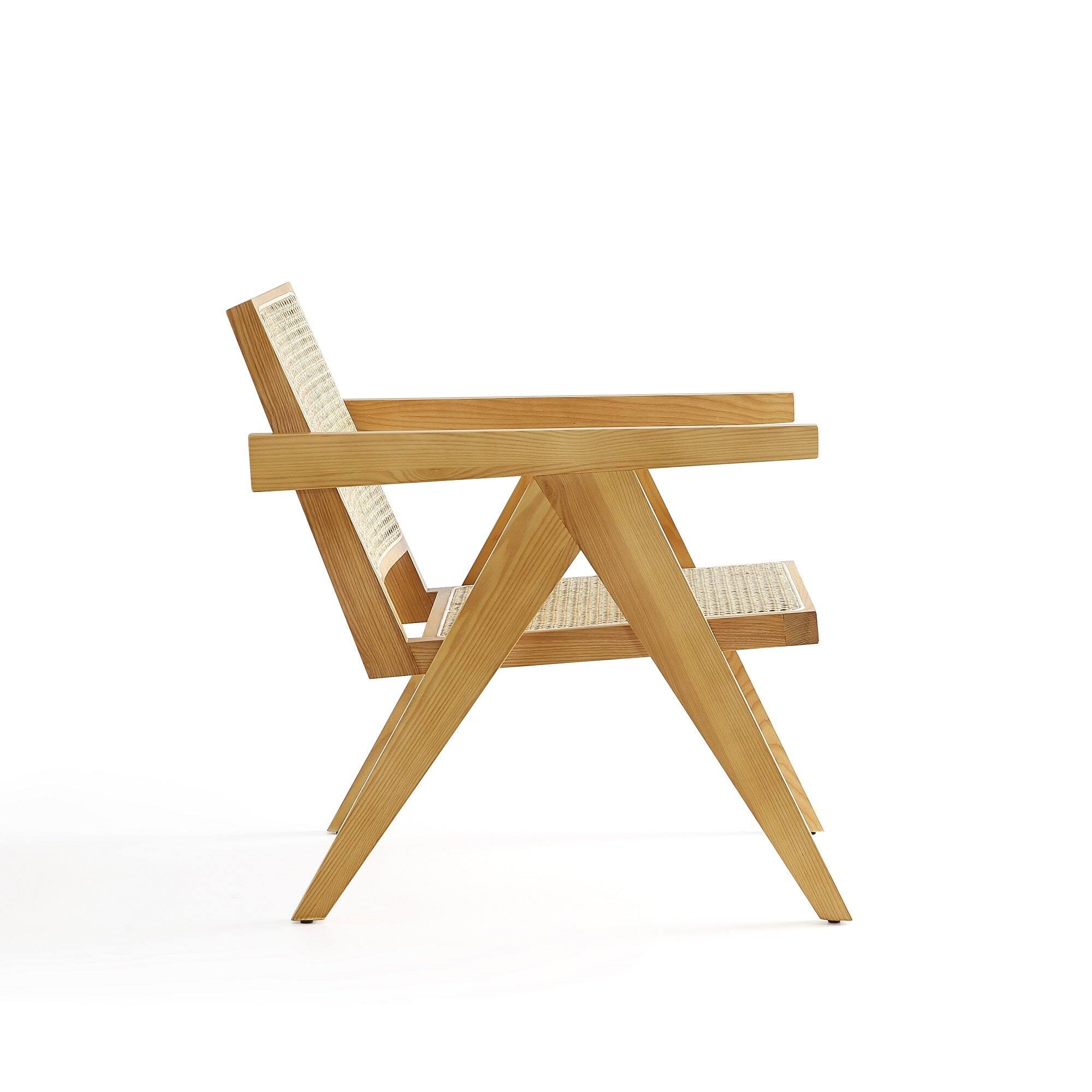 Alt View 1. Manhattan Comfort - Hamlet Industry Chic Cane Back Wood ...