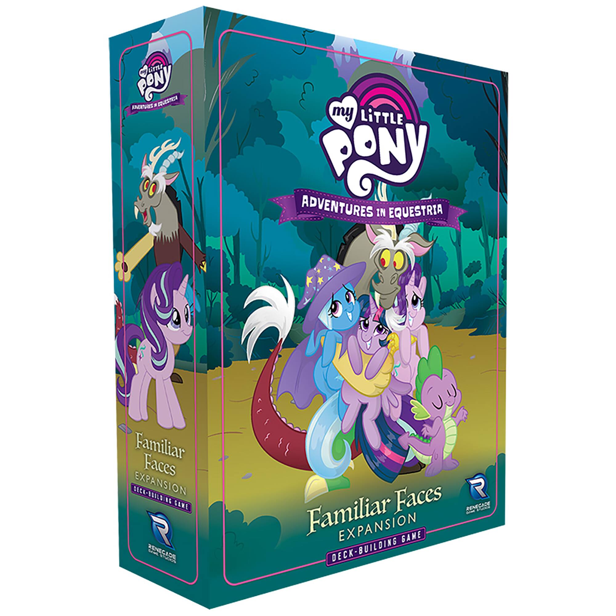 my Little PONY ADVENTURES IN EQUESTRIA Familiar Faces EXPANSION DECK-BUILDING GAME