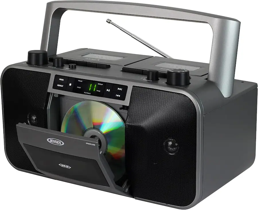 Jensen MCR 1500 Portable Stereo CD Player and Dual Deck Cassette