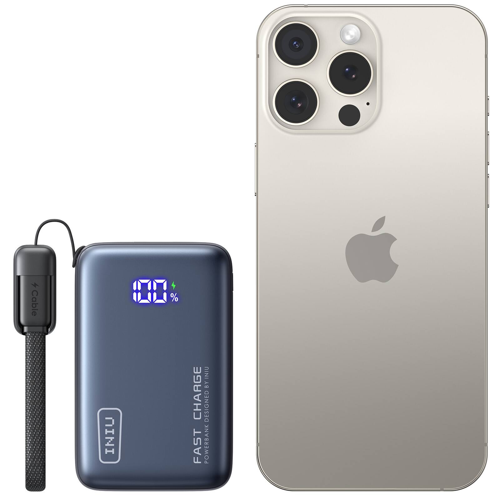 4 Cable  
100%  
INIU  
FAST CHARGE  
POWERBANK DESIGNED BY INIU