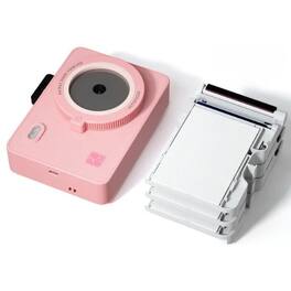 Hanin - M5S Instant Print Camera – Dye‑Sublimation Printing, Includes 10 Photo Sheets + Refill Pack (20 Sheets & 2 Ribbons) - Pink
