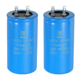 Unique Bargains - 2pcs Motor Start Capacitor, 150uf 300V CD60 Starting Running for AC/ Electric Motor