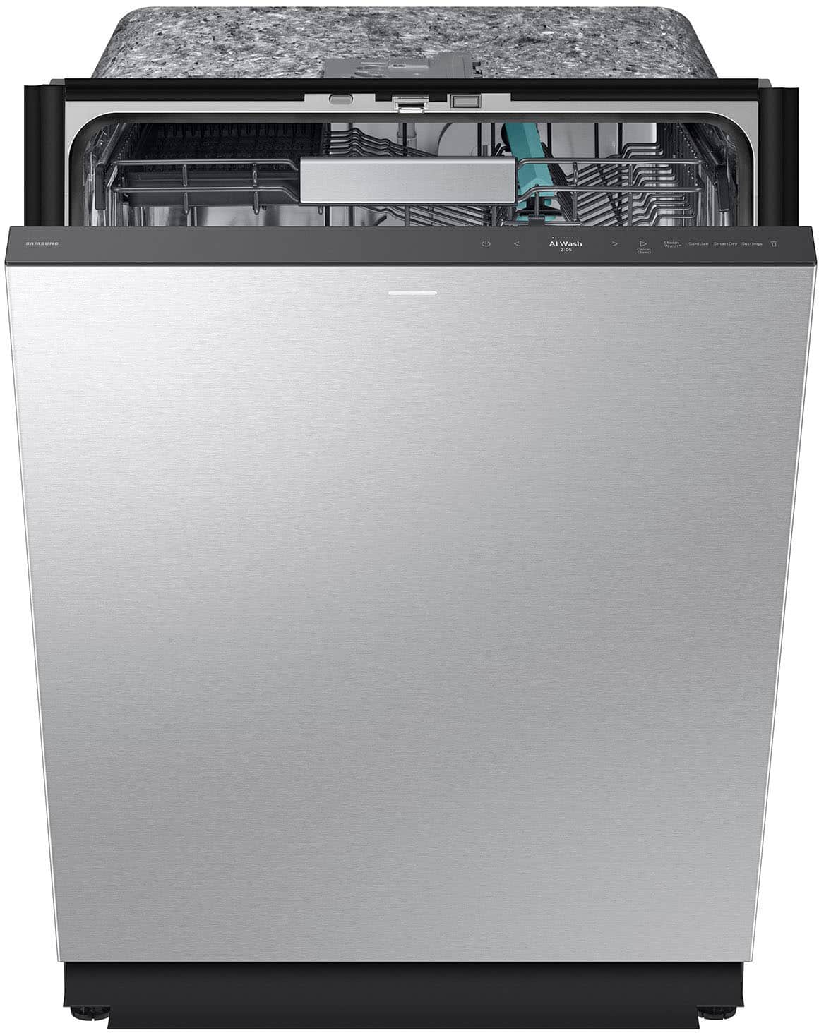 Alt View 22. Samsung - 24” Smart Dry with AutoRelease Door Built-In Stainless Steel Tub Dishwasher with 3rd Rack Washing System, 38dBA - Stainless Steel.