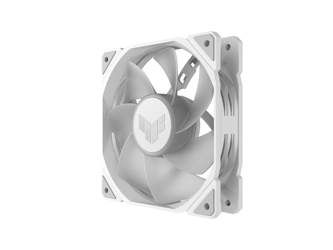 Alt View 5. ASUS - ASUS TUF Gaming TR120 120mm ARGB White Reverse Fan Triple Pack, 76.3 CFM, Aura Sync PWM - White.
