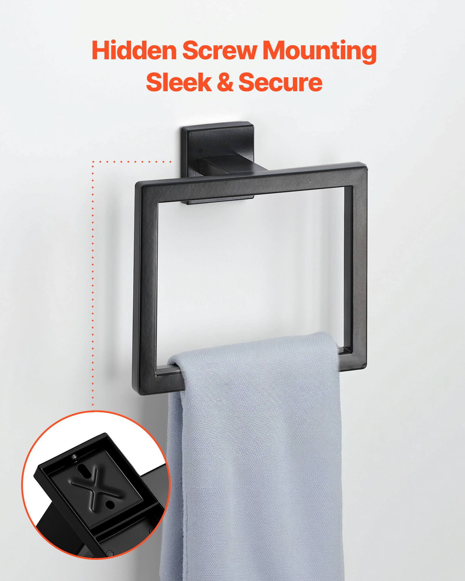 Hidden Screw Mounting  
Sleek & Secure