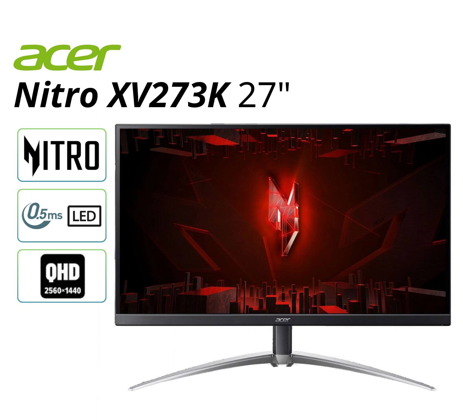 acer Nitro XV273K 27" NITRO 0.5ms LED QHD 2560x1440
