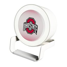 Keyscaper - Ohio State Buckeyes Linen Print Nightlight Charger & Bluetooth Speaker - White
