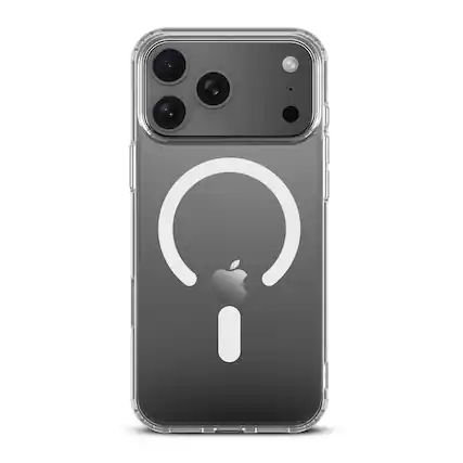 Front. BASELINE - baseline Clear Series w/ MagSafe Case for Apple iPhone 17 Pro Max - Clear - Clear.