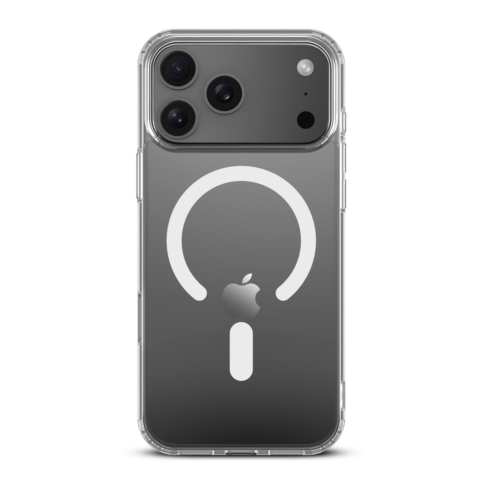 Front. BASELINE - baseline Clear Series w/ MagSafe Case for Apple iPhone 17 Pro Max - Clear - Clear.