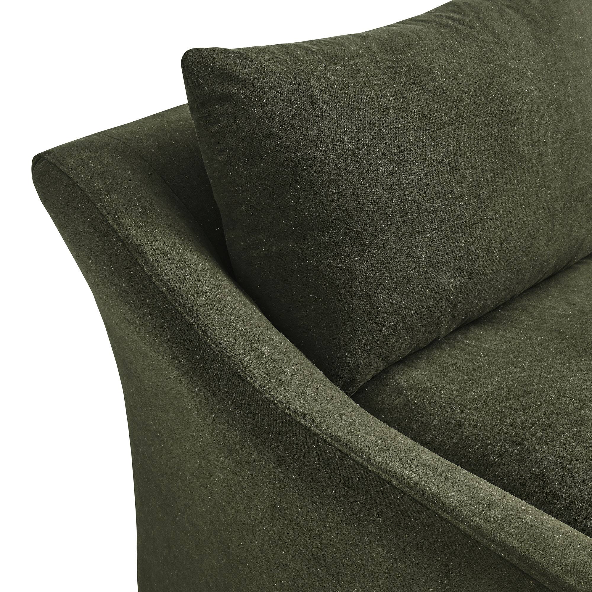 Alt View 3. Modway - Somerset 70" Linen Blend Slipcovered Loveseat by Modway - Sage.