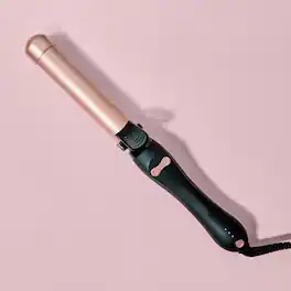 Aukfa - 1" Automatic Rotating Ceramic Curling Iron - Easy Use Spinning Wand, Long-Lasting Waves, Auto Shut Off, Dual Voltage