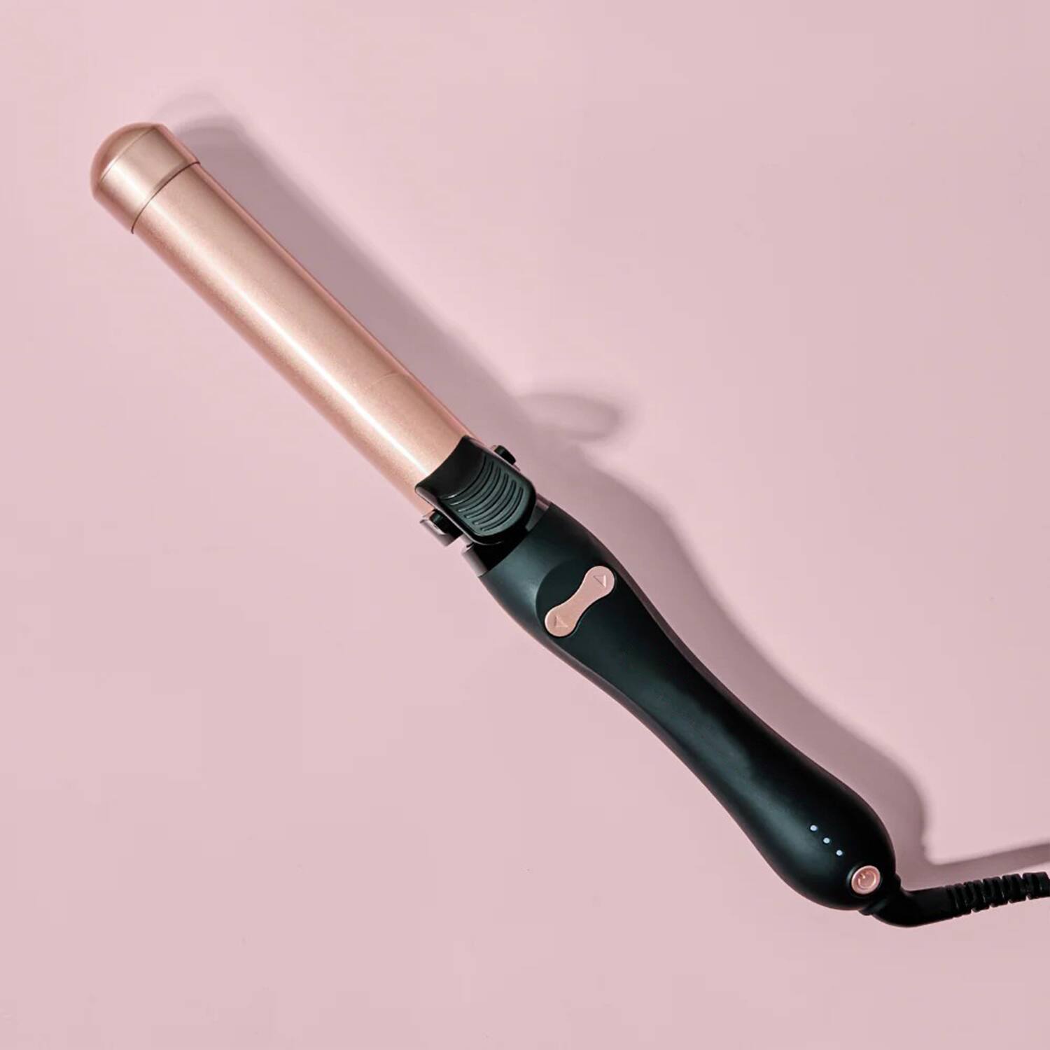 Front. Aukfa - 1" Automatic Rotating Ceramic Curling Iron - Easy Use Spinning Wand, Long-Lasting Waves, Auto Shut Off, Dual Voltage.