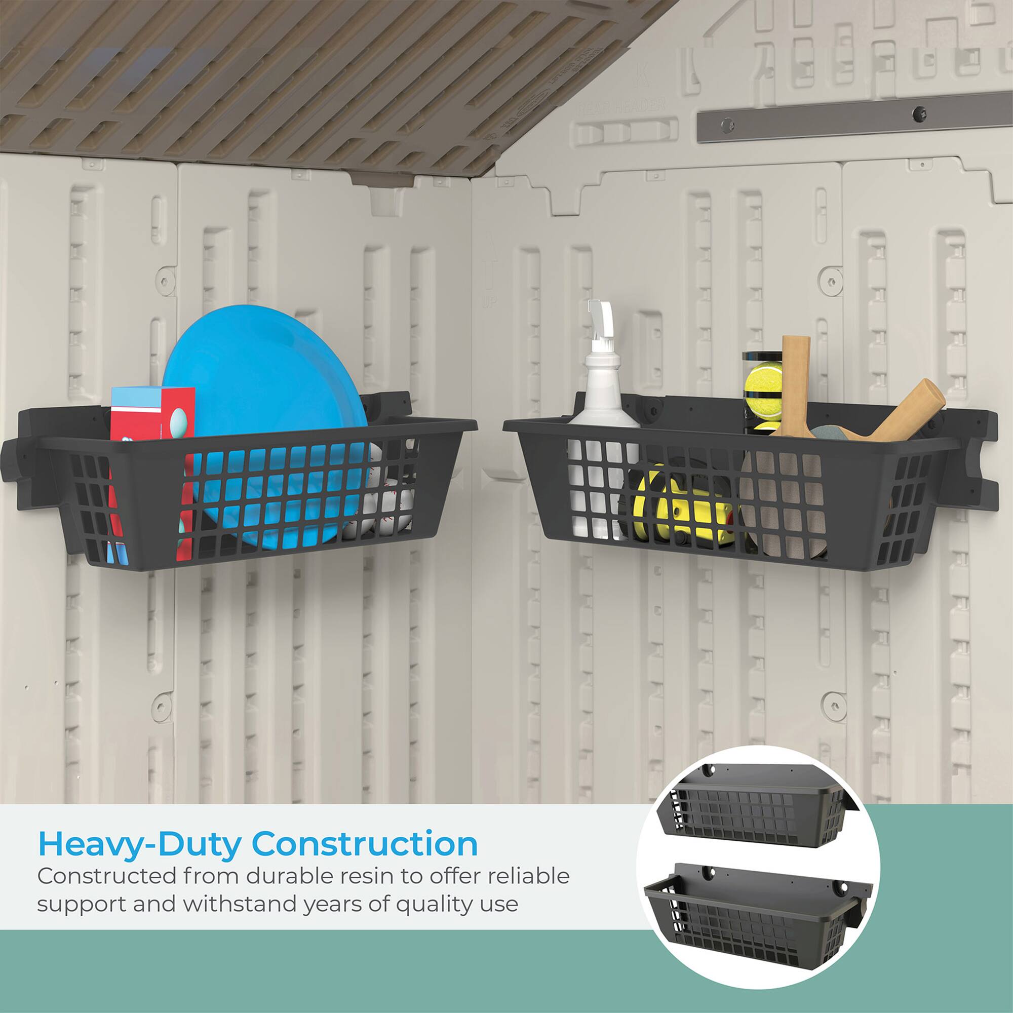 Heavy-Duty Construction  
Constructed from durable resin to offer reliable support and withstand years of quality use