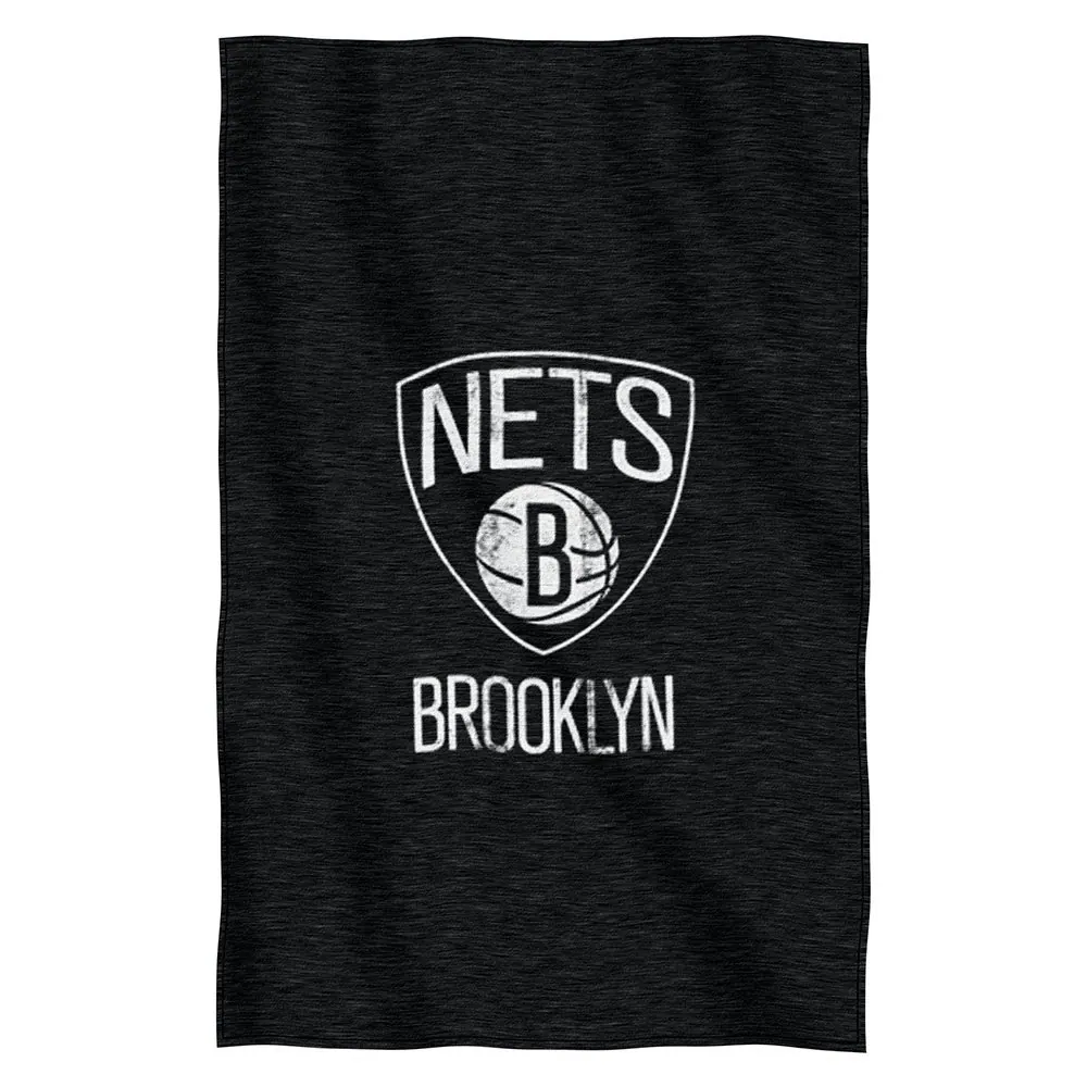 Northwest - Brooklyn Nets NBA Logo Sweatshirt Material Poly/Cotton Throw - Multi