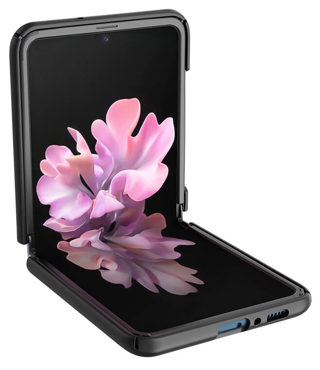 Alt View 9. Nakedcellphone - Slim Case and Belt Clip Holster Combo for Samsung Galaxy Z Flip 5G (1st and 2nd Gen) - Black.