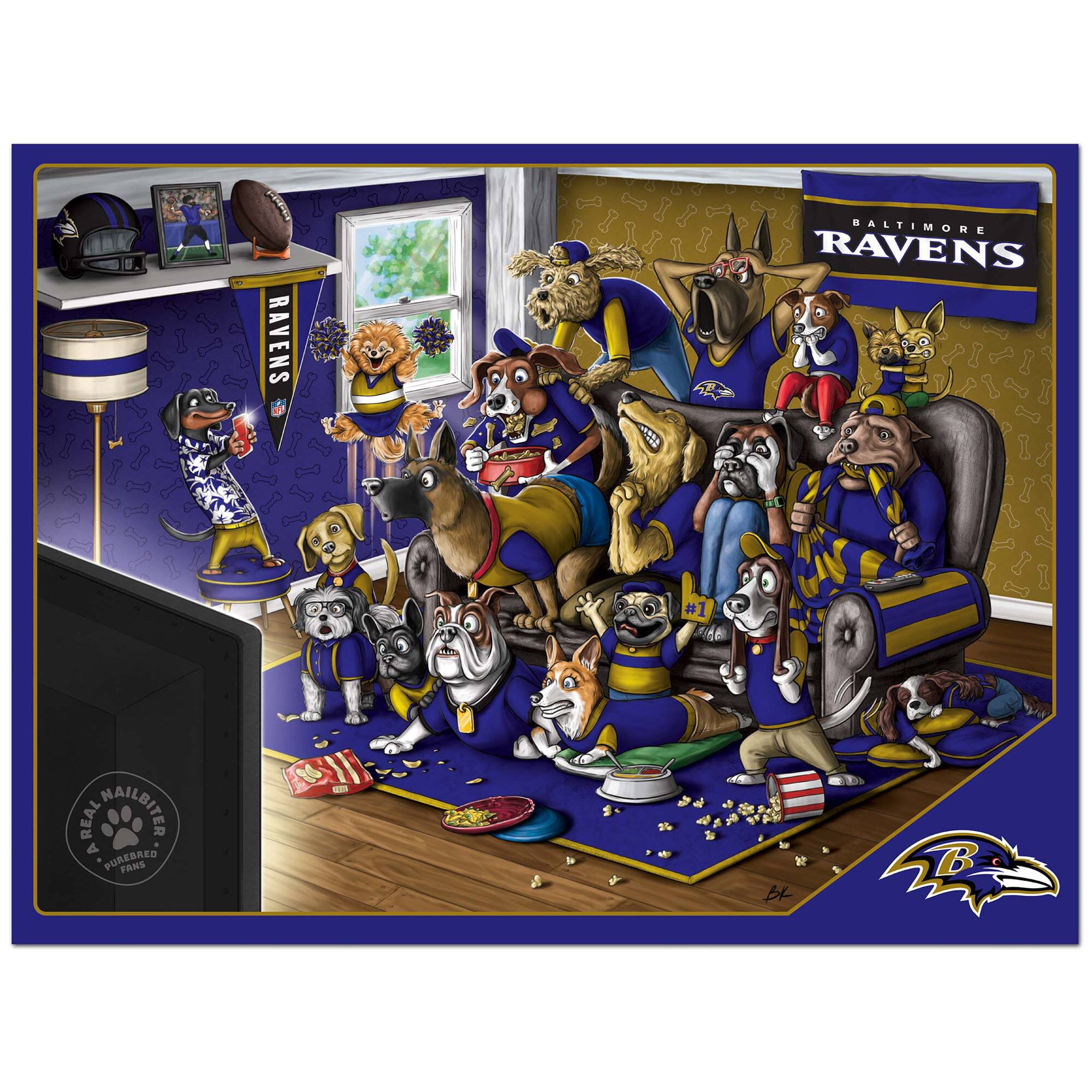 RAVENS BALTIMORE RAVENS #1 00 REAL NAILBITER A PUREBRED FANS 10 2B