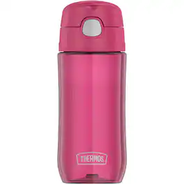 Thermos - 16 oz. Kid's Funtainer Plastic Water Bottle w/ Spout Lid - Raspberry