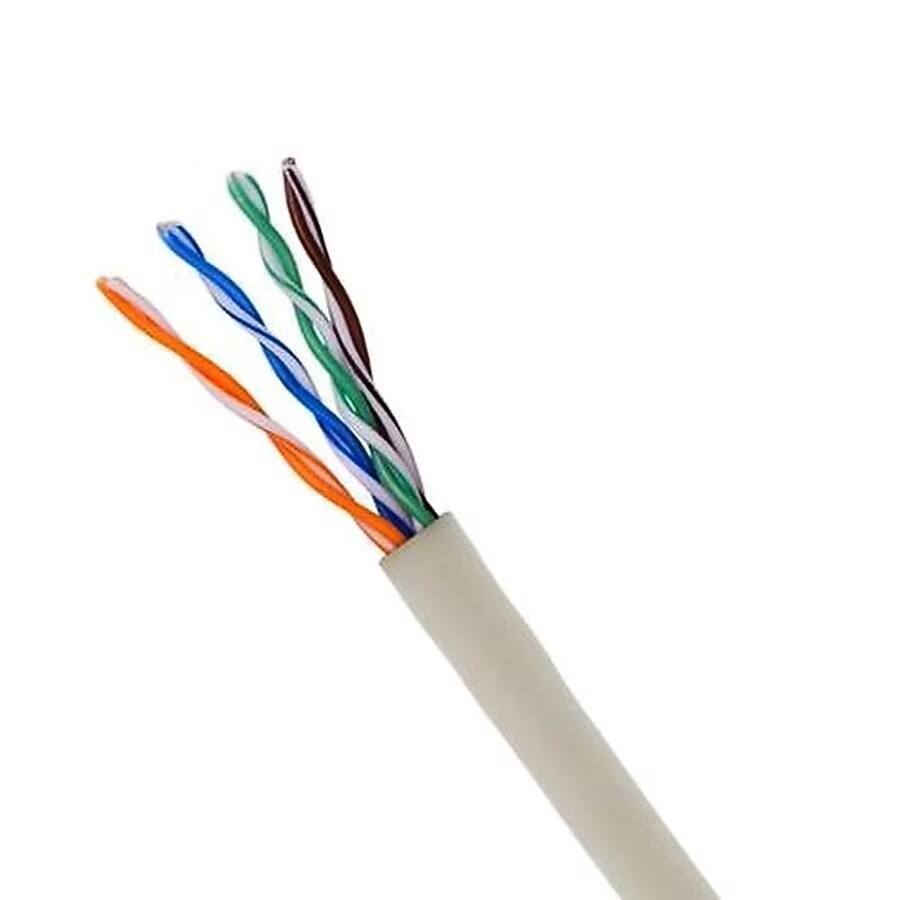 Front. SPT - 1000 ft. 24-Gauge CAT5E Cable, Gray (4-Pair) - Gray.