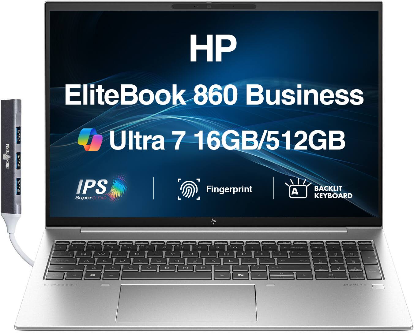HP EliteBook 860 Business Ultra 7 16GB/512GB IPS Fingerprint BACKLIT KEYBOARD