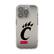 Front. Keyscaper - Cincinnati Bearcats Linen Logo iPhone Clear Case - 13 mini - Multicolor.