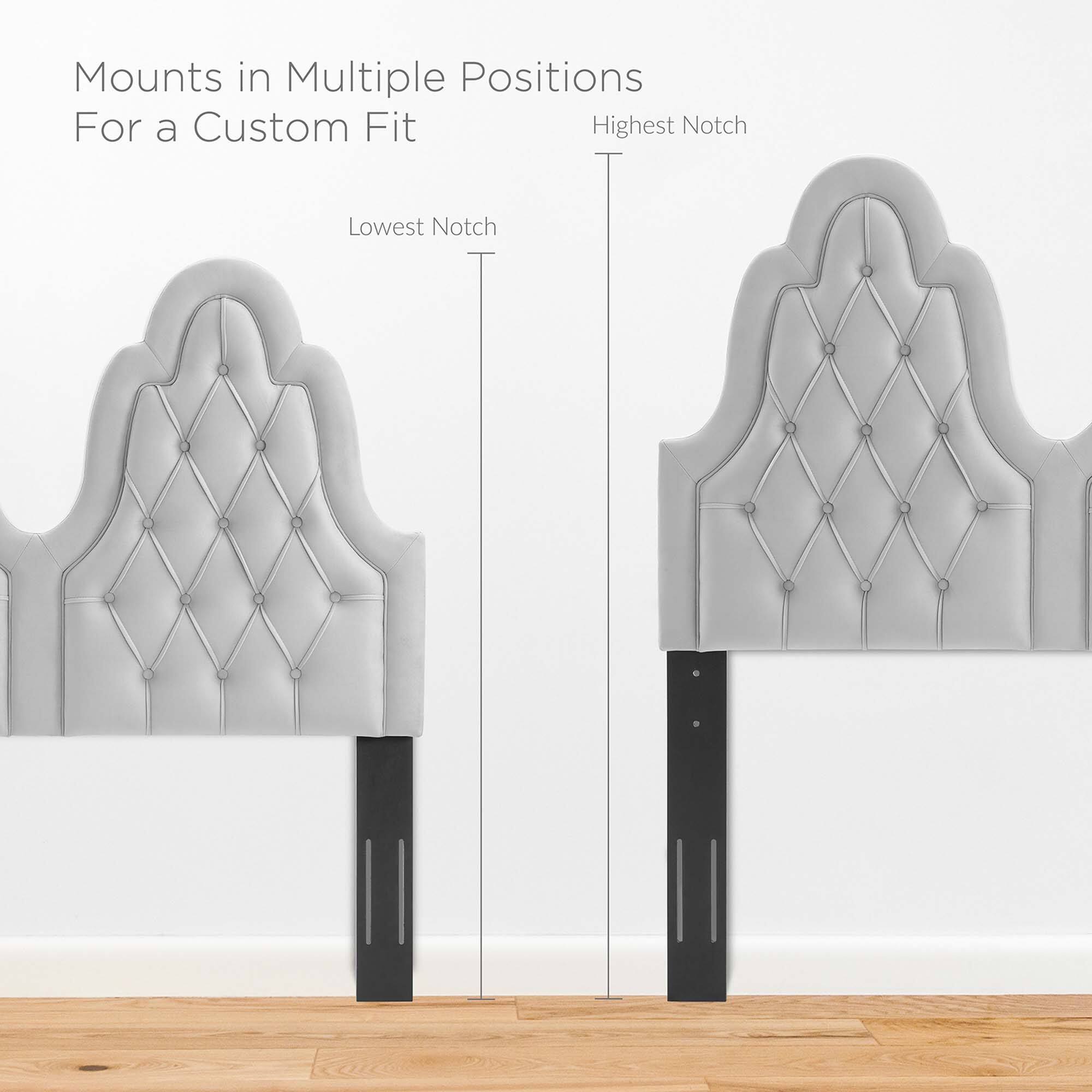 Mounts in Multiple Positions  
For a Custom Fit  

Lowest Notch  
Highest Notch
